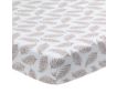 Lambs & Ivy Signature Taupe Leaves Fitted Crib Sheet small image number 2
