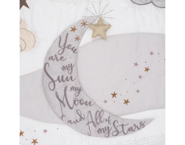 Stars and 2025 moon crib bedding