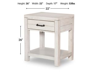 Legacy Classic Summer Camp White Nightstand