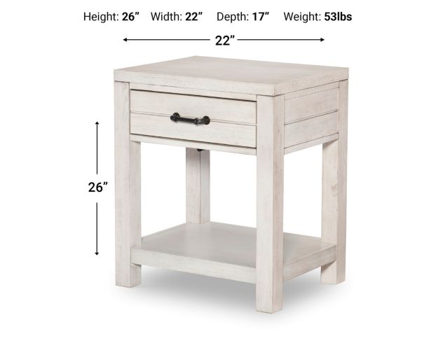 Legacy Classic Summer Camp White Nightstand large image number 2