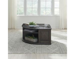 Liberty Furniture Industries, Inc. Wallace Aged Oak Dual Lift-Top Coffee Table