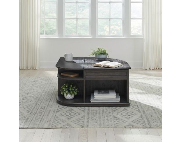 Liberty Furniture Industries, Inc. Wallace Aged Oak Dual Lift-Top Coffee Table large image number 3