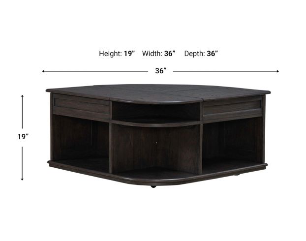 Liberty Furniture Industries, Inc. Wallace Aged Oak Dual Lift-Top Coffee Table large image number 14