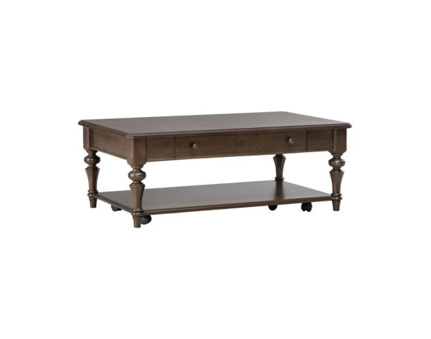 Liberty Furniture Industries, Inc. Arden Road Satin Cherry Rectangular Coffee Table large image number 3