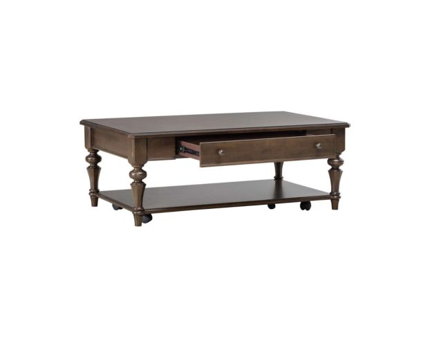 Liberty Furniture Industries, Inc. Arden Road Satin Cherry Rectangular Coffee Table large image number 7