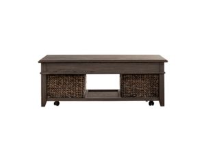 Liberty Furniture Industries, Inc. Mill Creek Peppercorn Lift Top Coffee Table