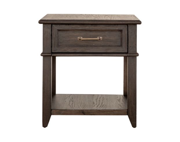 Liberty Furniture Industries, Inc. Mill Creek Peppercorn End Table large image number 1