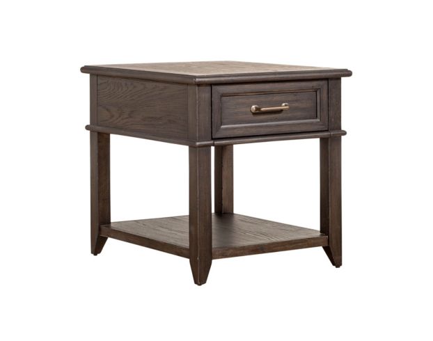 Liberty Furniture Industries, Inc. Mill Creek Peppercorn End Table large image number 2