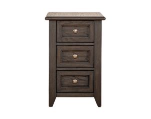 Liberty Furniture Industries, Inc. Mill Creek Peppercorn 3-Drawer Chairside Table