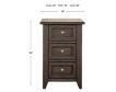 Liberty Furniture Industries, Inc. Mill Creek Peppercorn 3-Drawer Chairside Table small image number 13