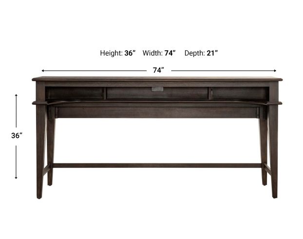 Liberty Furniture Industries, Inc. Mill Creek Peppercorn Console Bar Table large image number 11