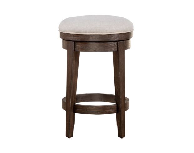 Liberty Furniture Industries, Inc. Mill Creek Peppercorn Console Swivel Stool large image number 1