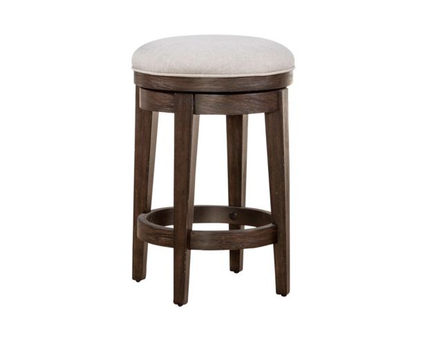 Liberty Furniture Industries, Inc. Mill Creek Peppercorn Console Swivel Stool large image number 2