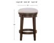 Liberty Furniture Industries, Inc. Mill Creek Peppercorn Console Swivel Stool small image number 10