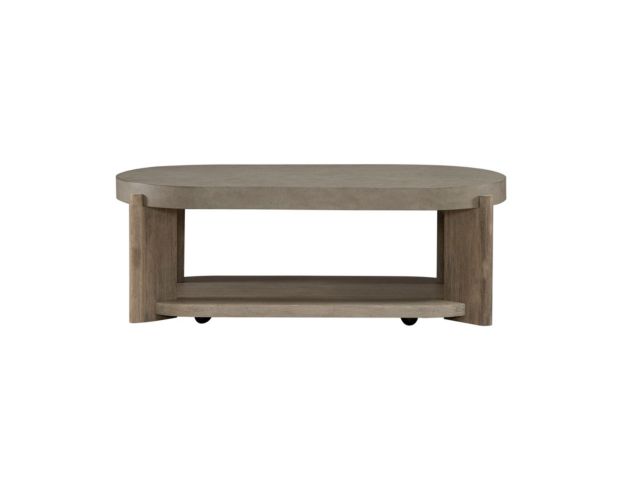 Liberty Furniture Industries, Inc. Affinity Dusty Taupe Oval Coffee Table large image number 2