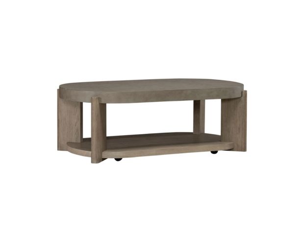 Liberty Furniture Industries, Inc. Affinity Dusty Taupe Oval Coffee Table large image number 3