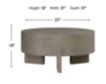 Liberty Furniture Industries, Inc. Affinity Dusty Taupe Round Coffee Table small image number 7