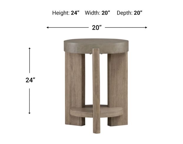 Liberty Furniture Industries, Inc. Affinity Dusty Taupe Chairside Table large image number 6