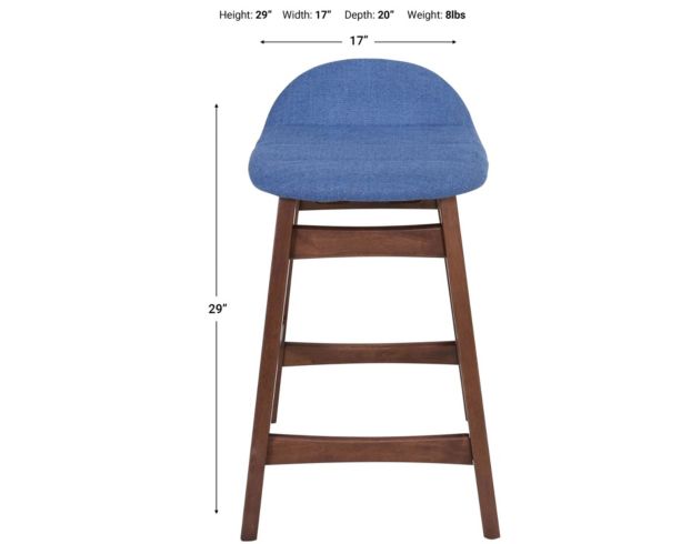 Liberty Space Savers Blue Counter Stool large image number 3