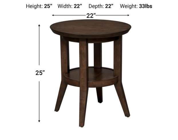 Liberty Round Ventura Boulevard End Table large image number 9