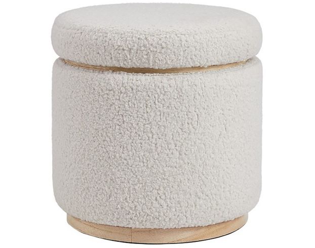 Linon Sunny Natural Storage Ottoman large image number 1
