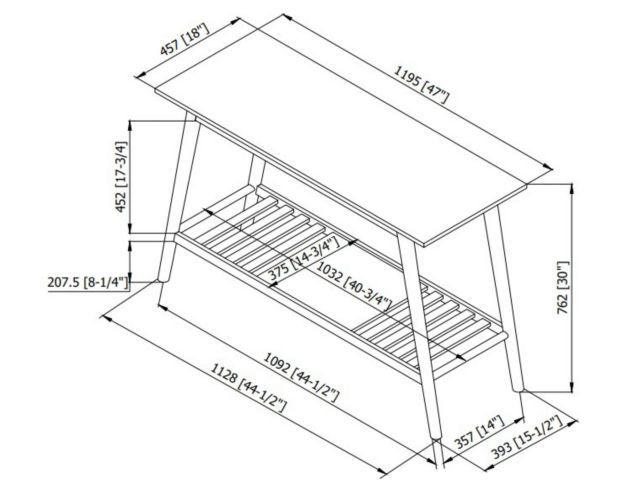 Linon Cosgrove Sofa Table large image number 5