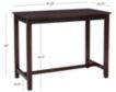Linon Claridge Brown Counter Table small image number 5
