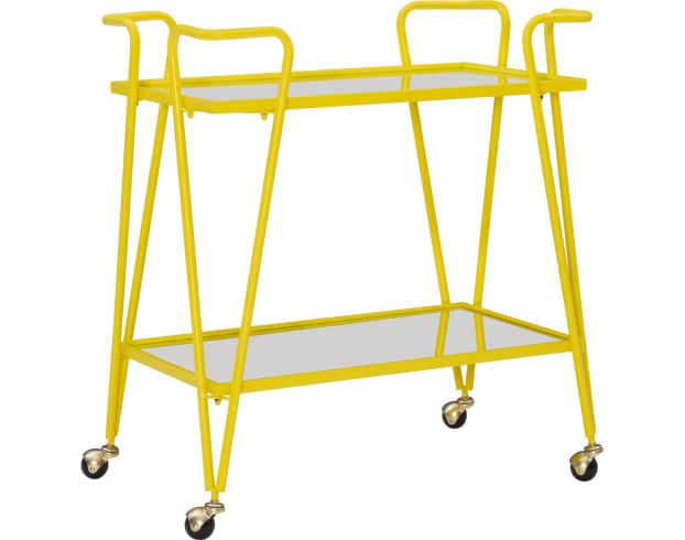 Linon Ellie Yellow Bar Cart large image number 1