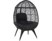 Linon Indah Black Round Chair small image number 1