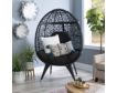 Linon Indah Black Round Chair small image number 2