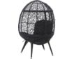 Linon Indah Black Round Chair small image number 3
