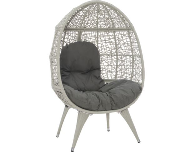 Linon Indah Grey Round Chair large image number 1