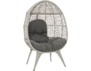 Linon Indah Grey Round Chair