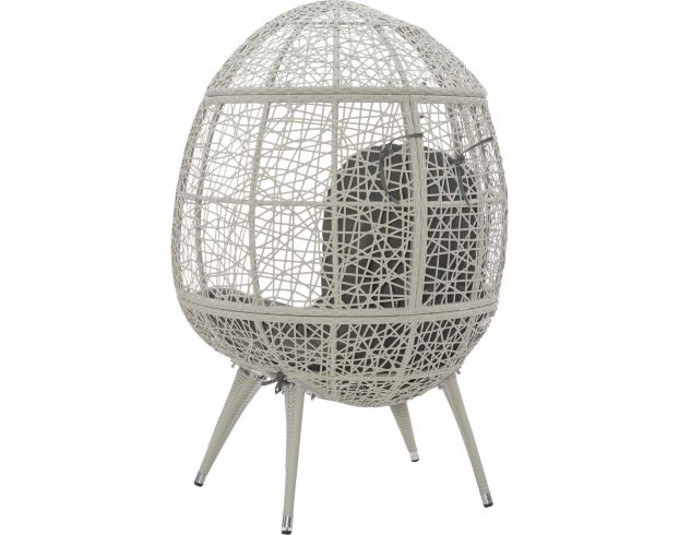Linon Indah Grey Round Chair large image number 3