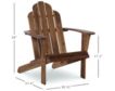 Linon Outdoor Adirondack Brown Chair small image number 2