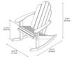Linon Outdoor Adirondack Brown Rocking Chair small image number 3