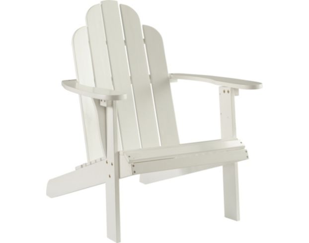 Linon Linon Outdoor Adirondack White Chair large image number 1