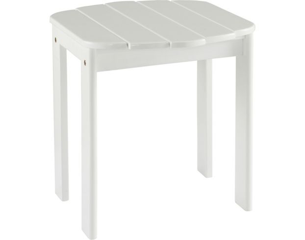 Linon Linon Outdoor Adirondack White End Table large image number 1