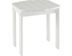Linon Linon Outdoor Adirondack White End Table