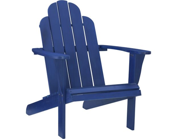 Linon Linon Outdoor Adirondack Blue Chair large image number 1
