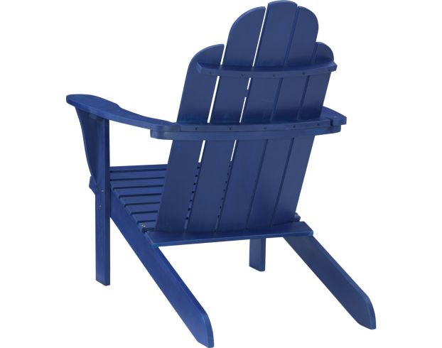 Linon Linon Outdoor Adirondack Blue Chair large image number 2
