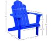 Linon Linon Outdoor Adirondack Blue Chair small image number 4