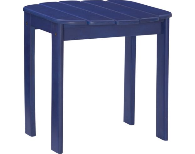 Linon Linon Outdoor Blue End Table large image number 1