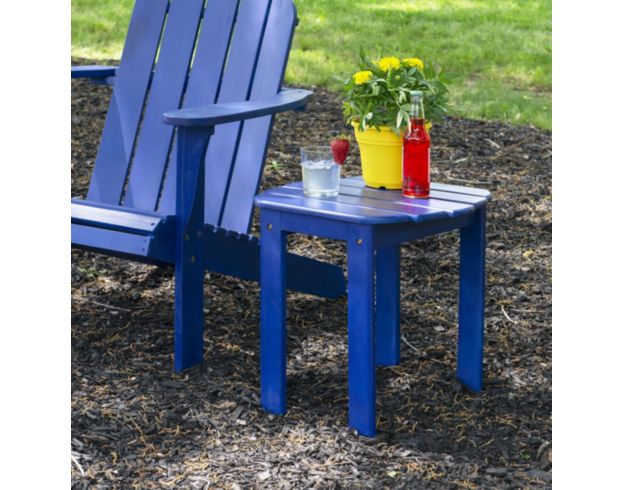 Linon Linon Outdoor Blue End Table large image number 2