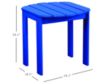 Linon Linon Outdoor Blue End Table small image number 3