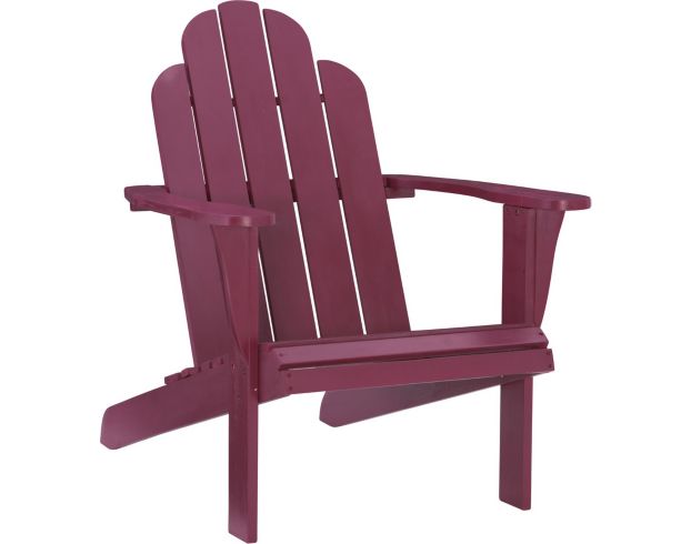 Linon Linon Outdoor Adirondack Red Chair large image number 1