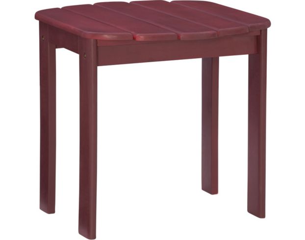 Linon Linon Outdoor Red End Table large image number 1