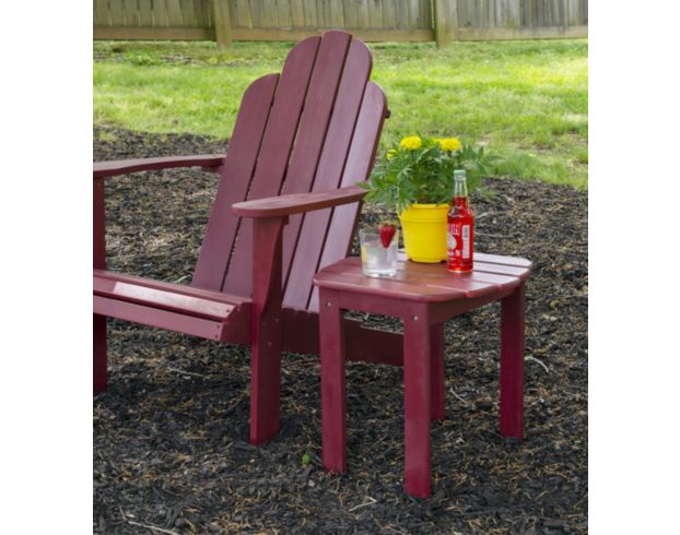 Linon Linon Outdoor Red End Table large image number 2