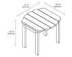 Linon Linon Outdoor Red End Table small image number 3
