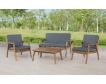 Linon Linon Outdoor Gray Cosgrove Chat Set small image number 2